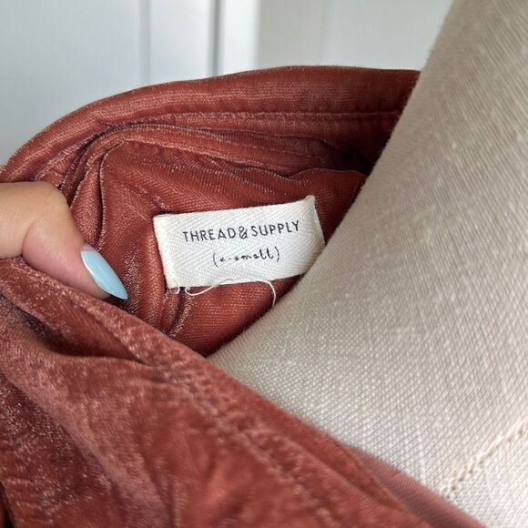 Thread & Supply Velvet Button Down Shirt - Picture 4 of 8